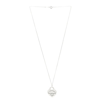 Tiffany Sterling Silver Enamel Medium Return To Tiffany Heart Pendant Ne 3 of 5