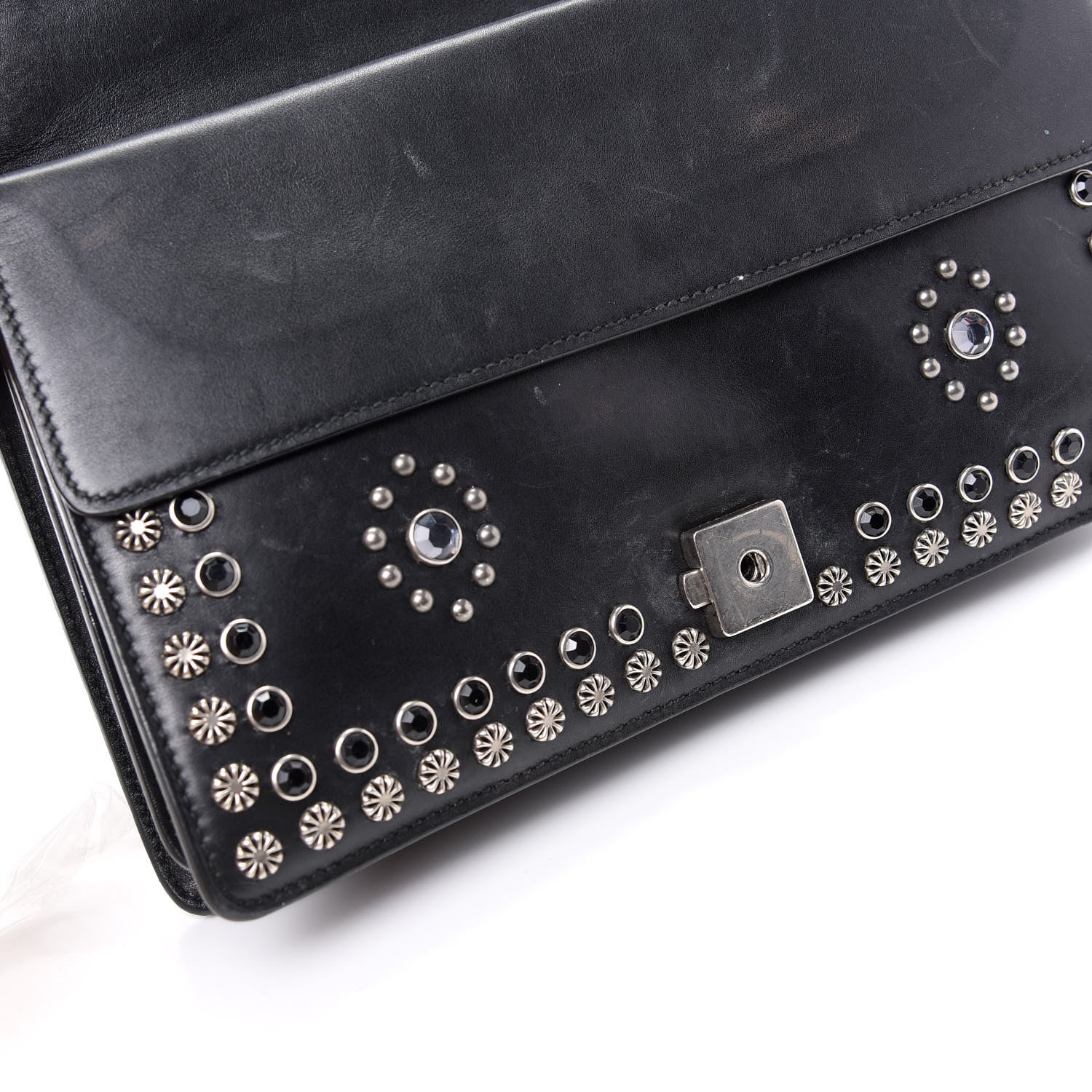 Gucci Calfskin Studded Small Dionysus Shoulder Bag Black 18 of 18