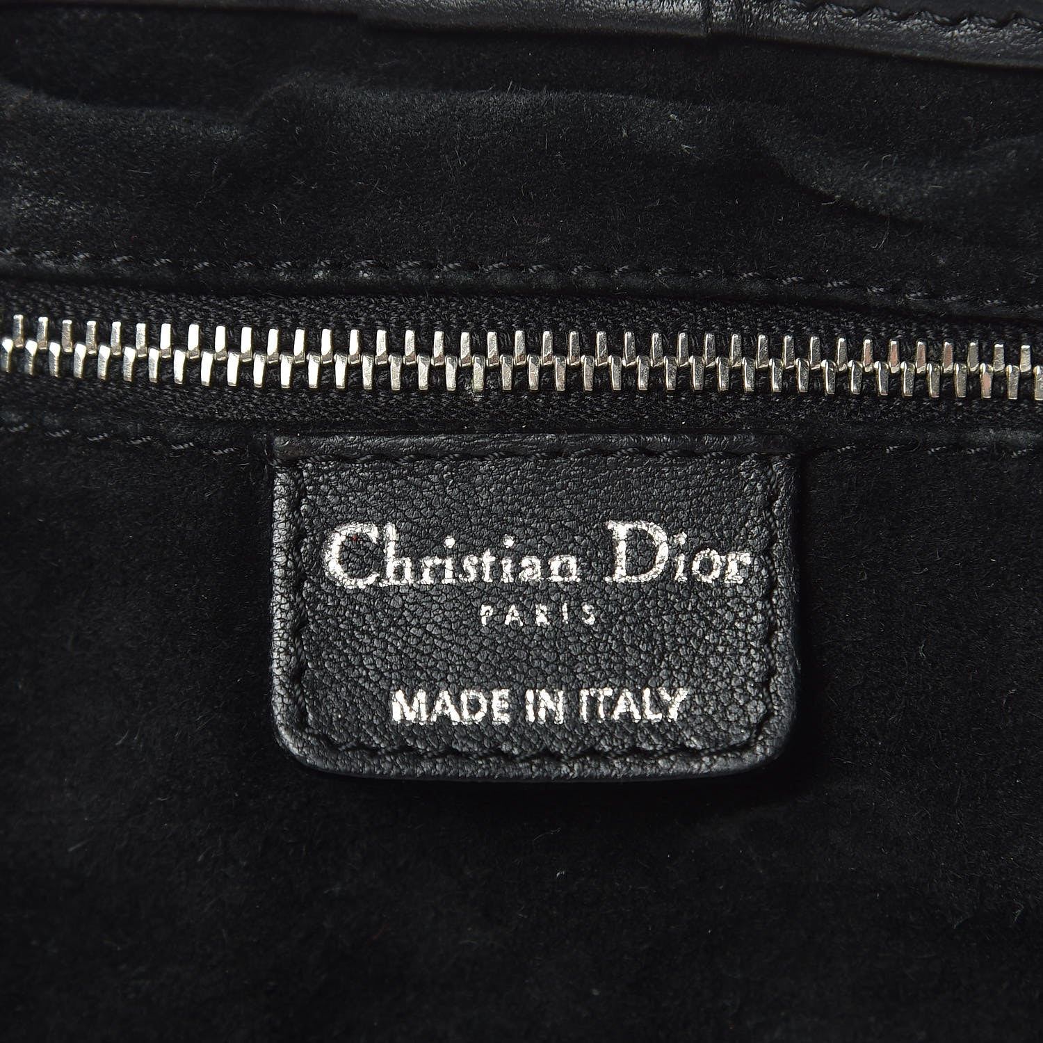 Christian Dior CHRISTIAN DIOR Lambskin Jazzclub Shoulder Bag Black 8 of 13