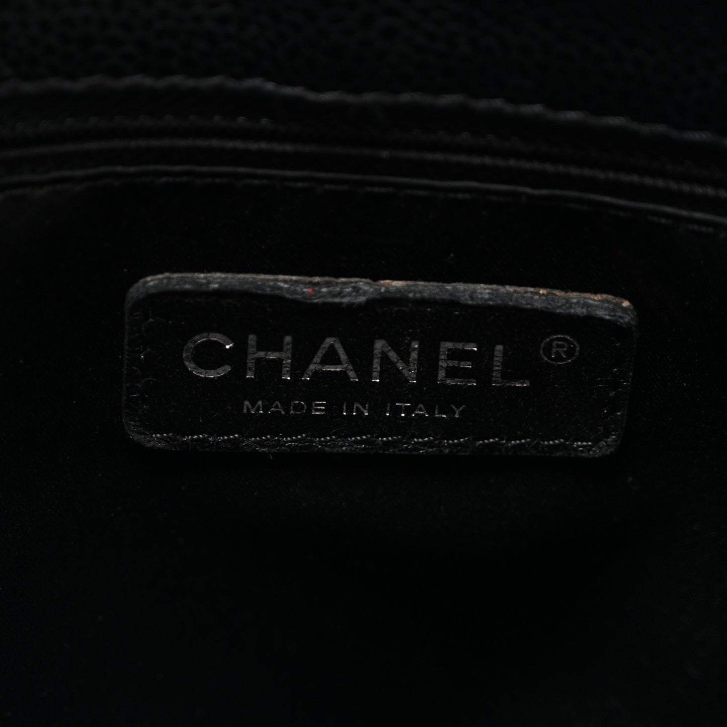 Caviar Quilted Grand Shopping Tote GST Black