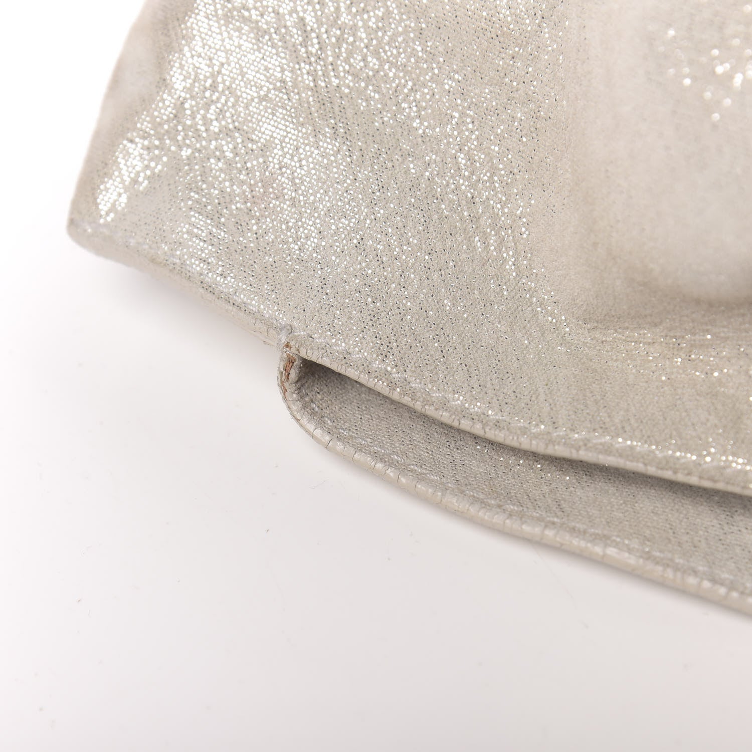 Christian Dior Metallic Canvas Soft Babe Shopping Tote Grey 10 of 17