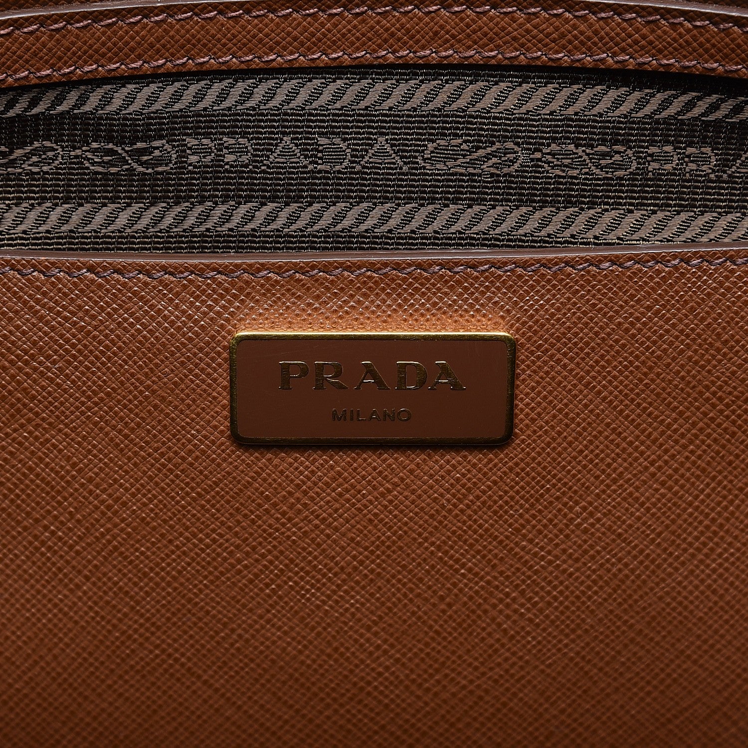 Prada Saffiano Lux Extra Large Galleria Double Zip Tote Cannella 6 of 13