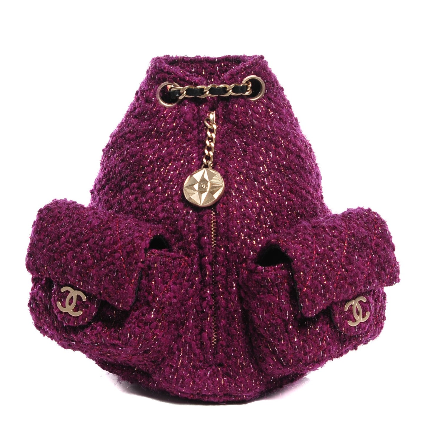 Tweed Mini Backpack is Back Plum