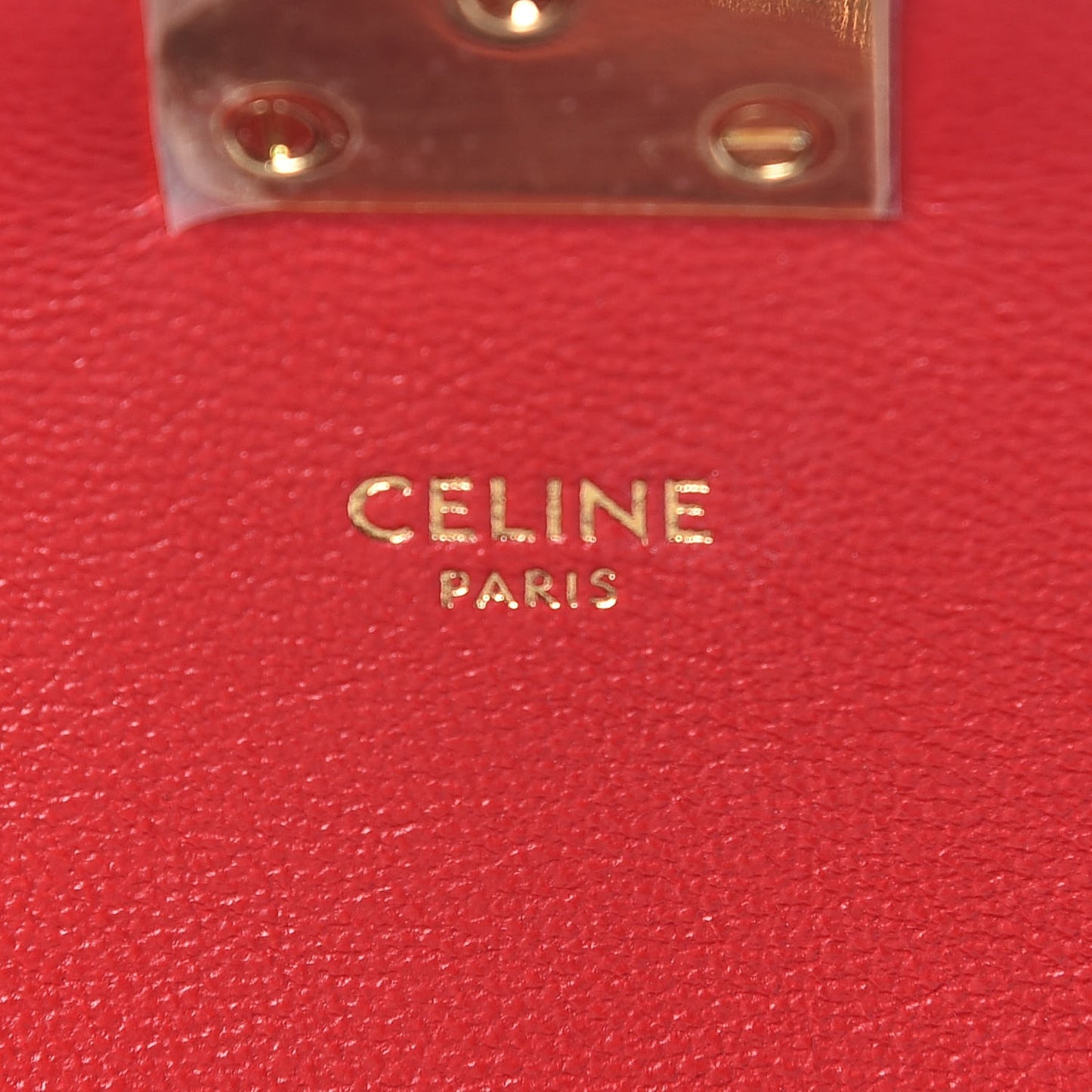 Shiny Calfskin Small C Bag Red