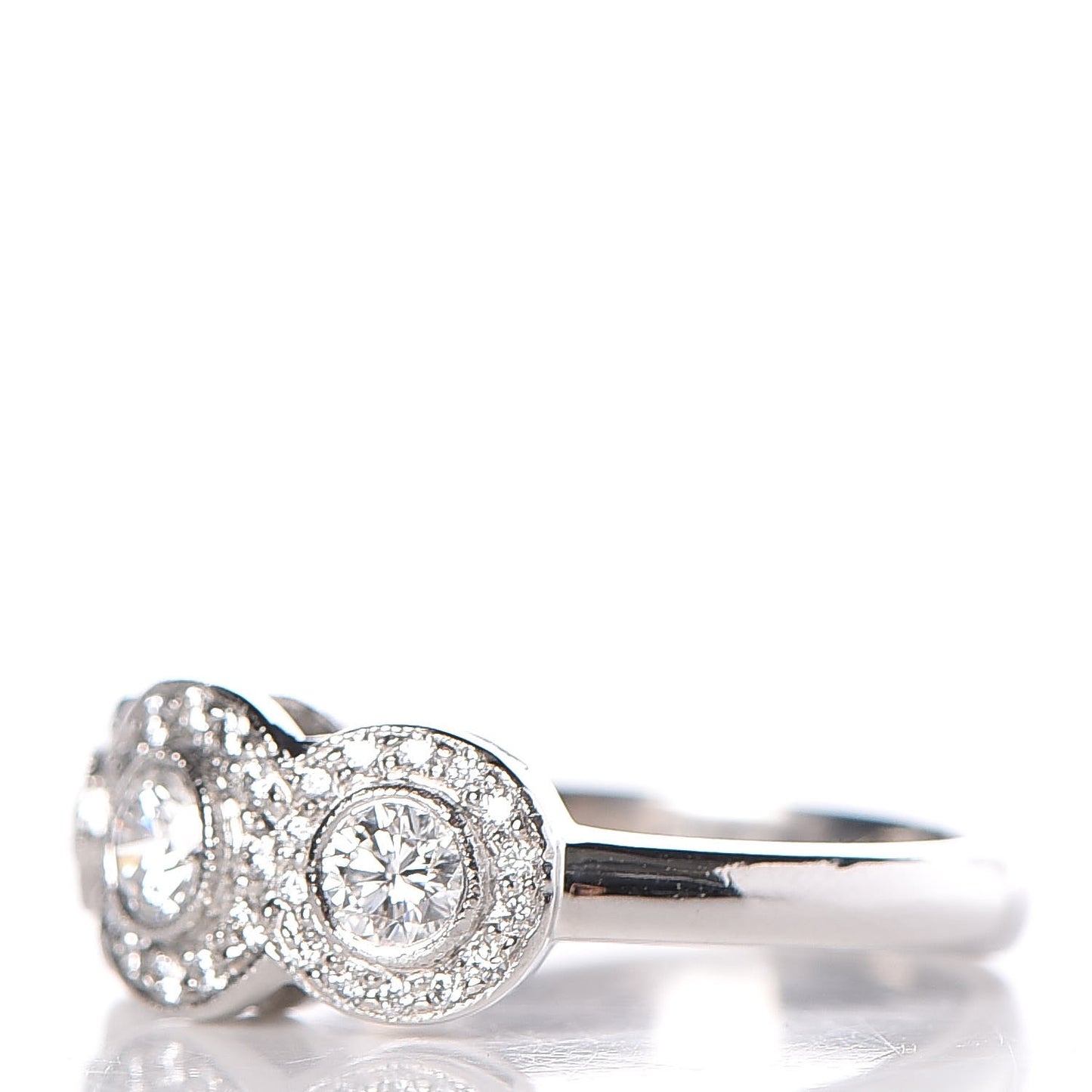 Platinum Diamond Circlet Ring 5.5