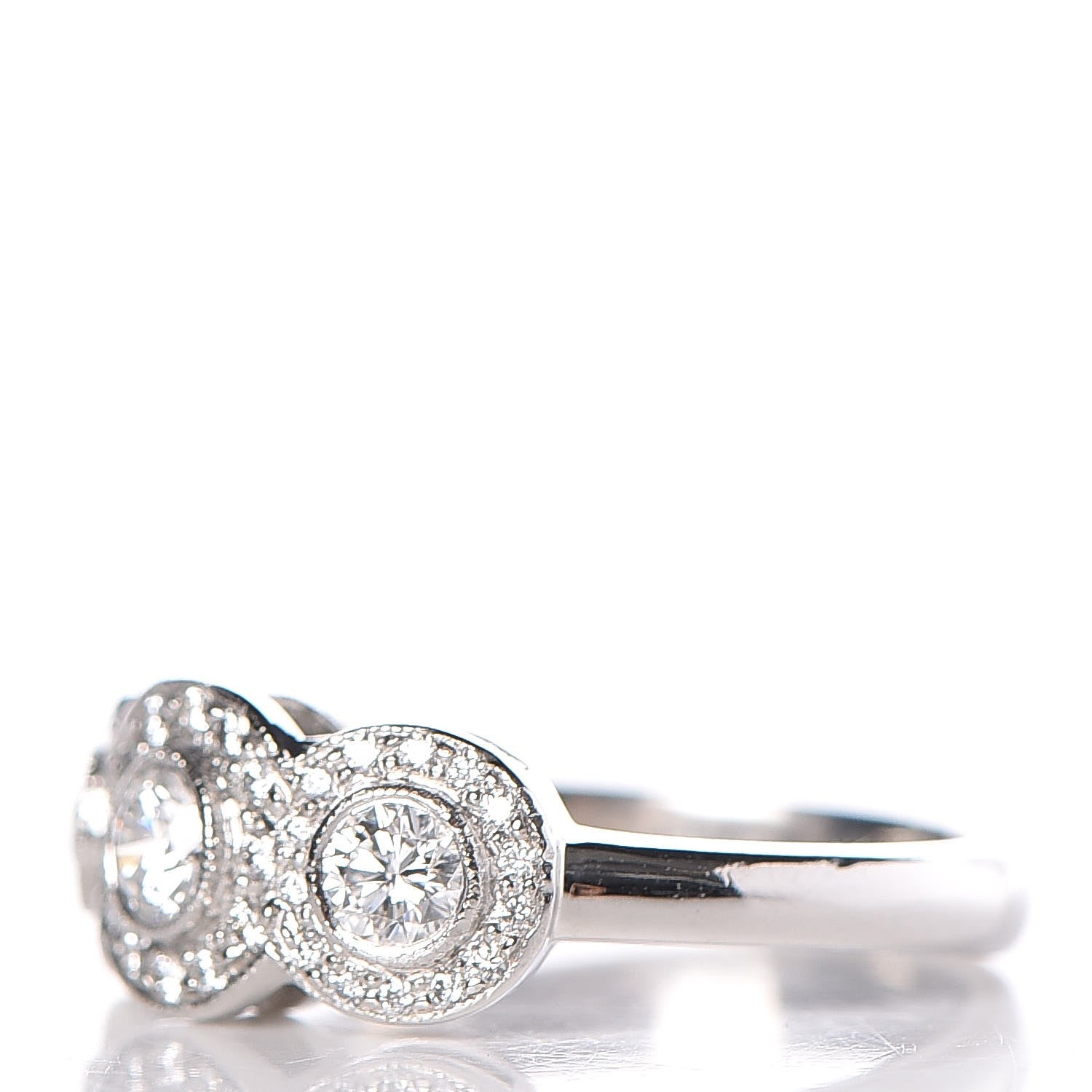 Tiffany Platinum Diamond Circlet Ring 5.5 3 of 6