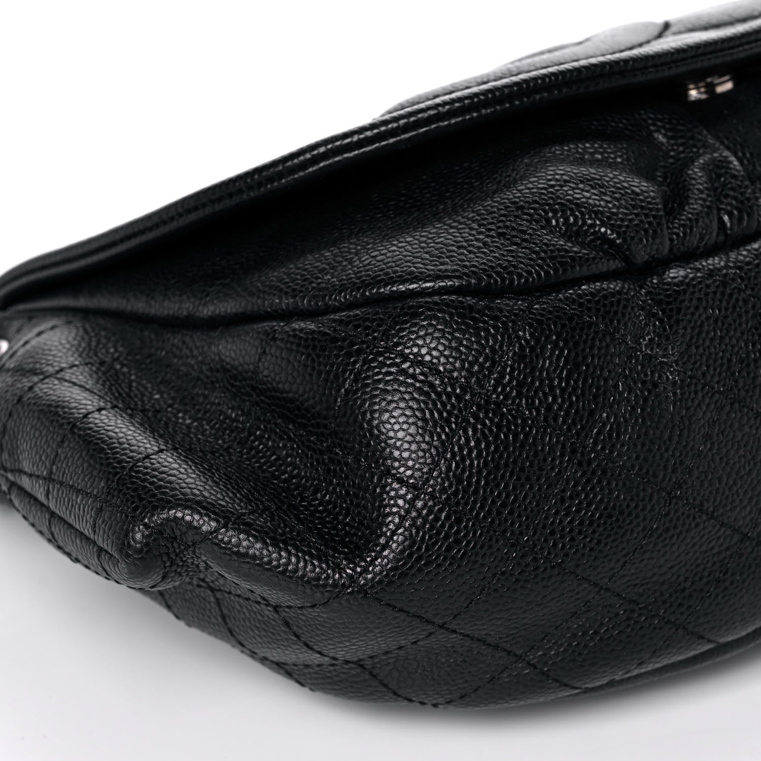 Chanel Caviar Half Moon Large Flap Black 8 of 12