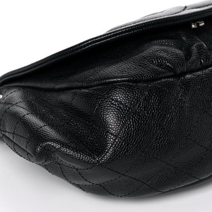 Chanel Caviar Half Moon Large Flap Black 8 of 12