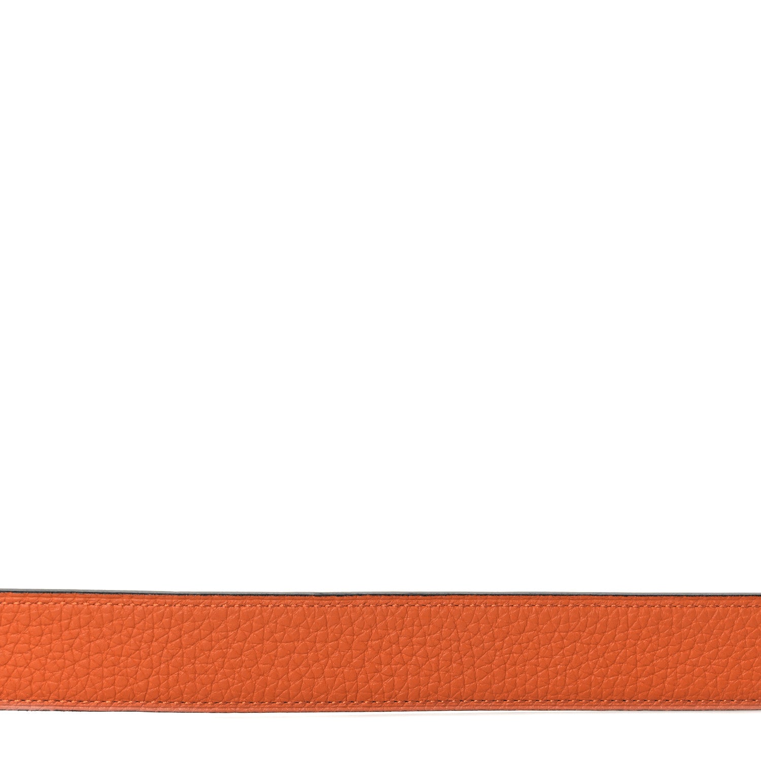 Hermes Box Togo 32mm Martelee H Belt 90 Black Orange 6 of 6