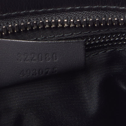 Gucci Guccissima Flat Messenger Bag Black 8 of 8
