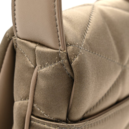 Saint Laurent Satin Quilted Le 57 Diamond Shoulder Bag Mouse 11 of 11