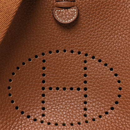 Hermes Taurillon Clemence Evelyne TPM Gold 8 of 10