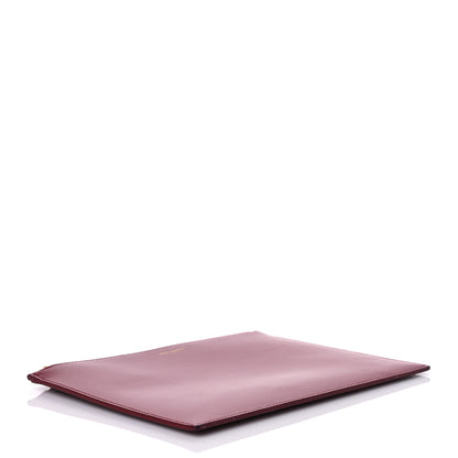 Saint Laurent Calfskin Medium Zip Clutch Red 4 of 13