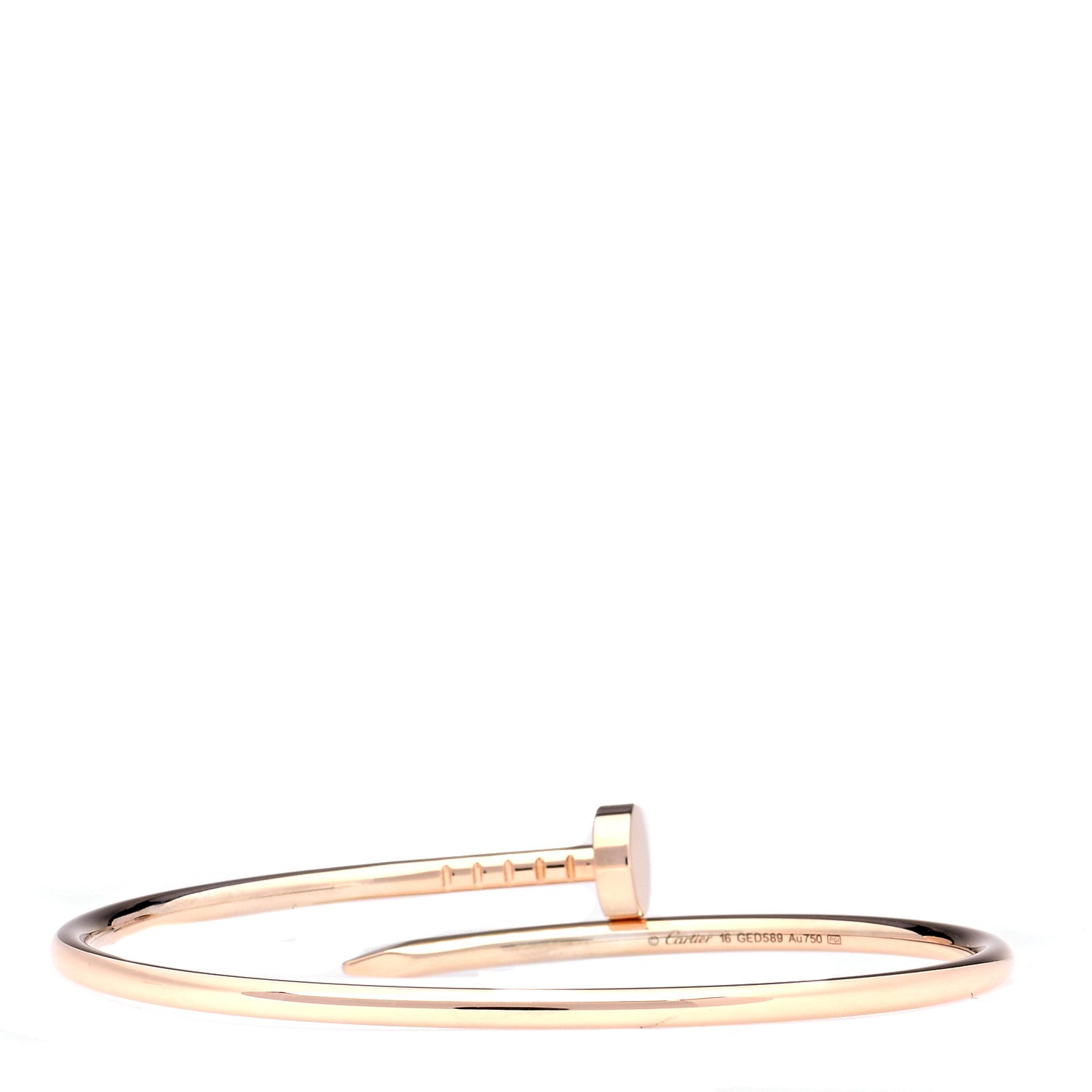 Cartier 18K Pink Gold Small Juste Un Clou Bracelet 16 3 of 7
