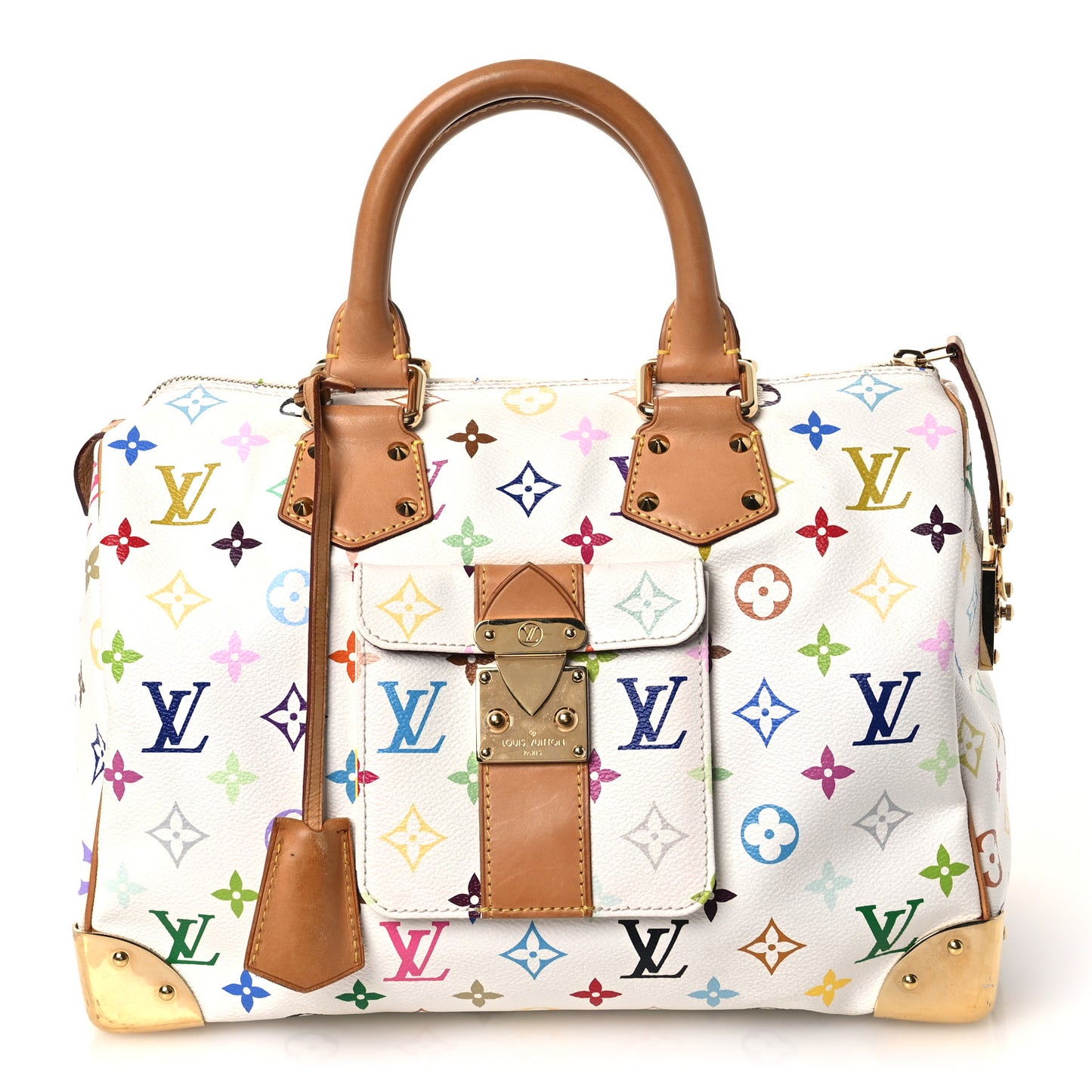 Monogram Multicolor Speedy 30 White