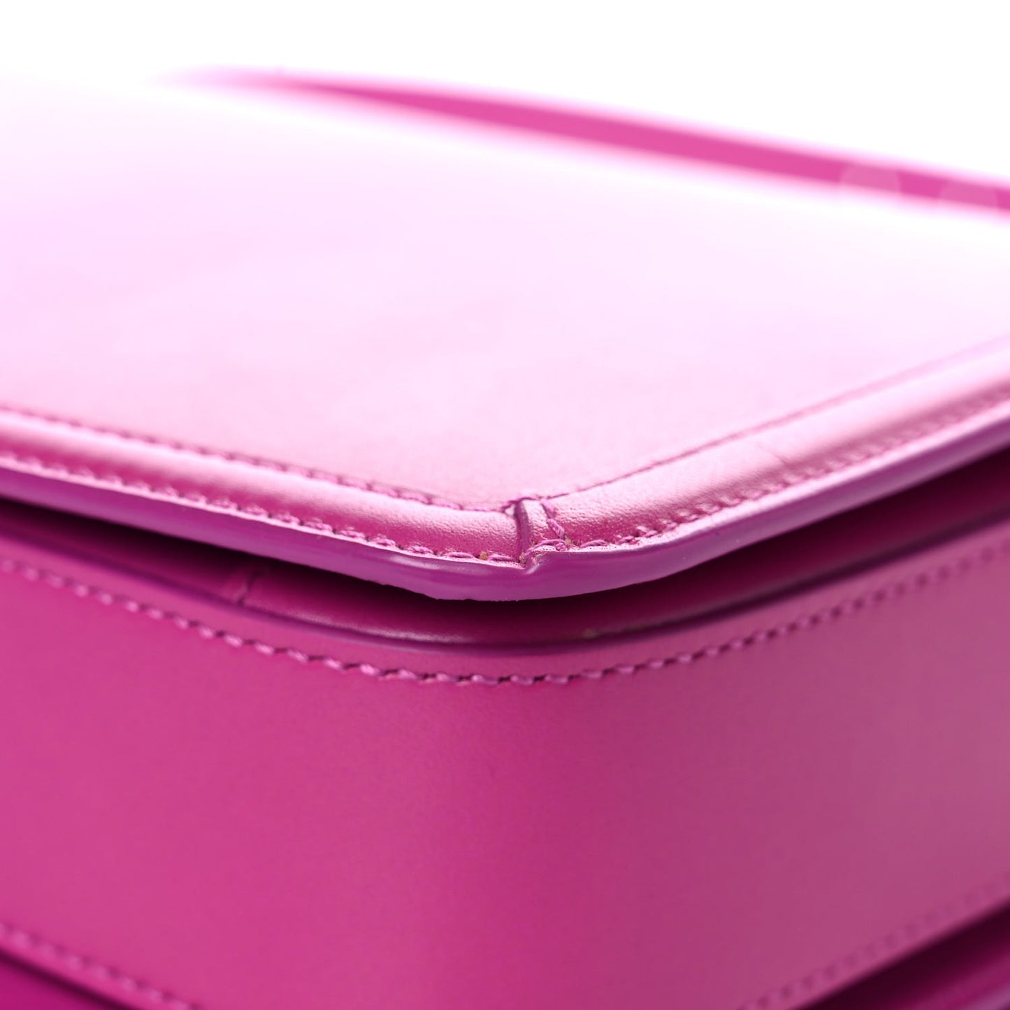 Box Calfskin Monogram Medium Solferino Satchel Fuchsia