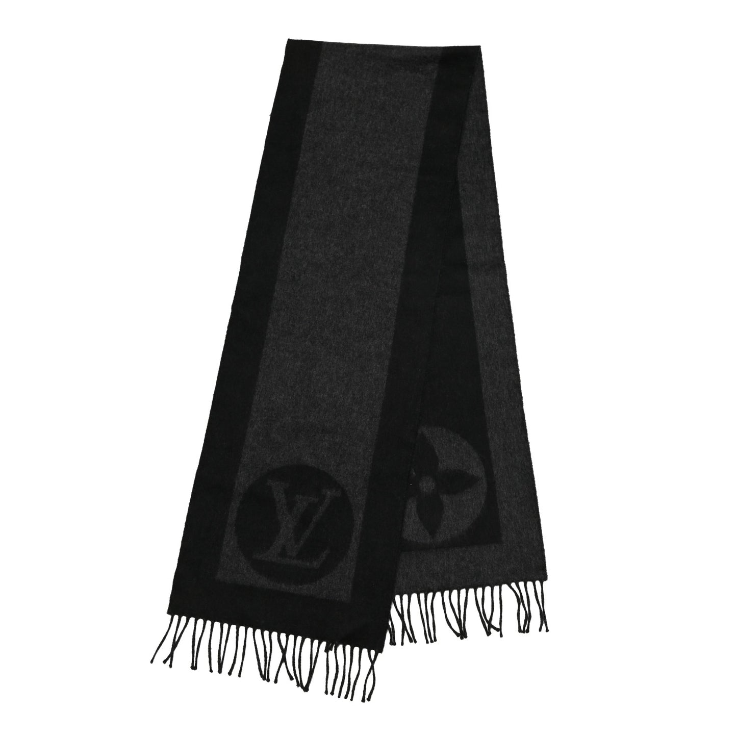 Cashmere Wool Cardiff Scarf Black