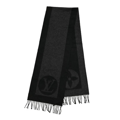 Louis Vuitton Cashmere Wool Cardiff Scarf Black 2 of 3