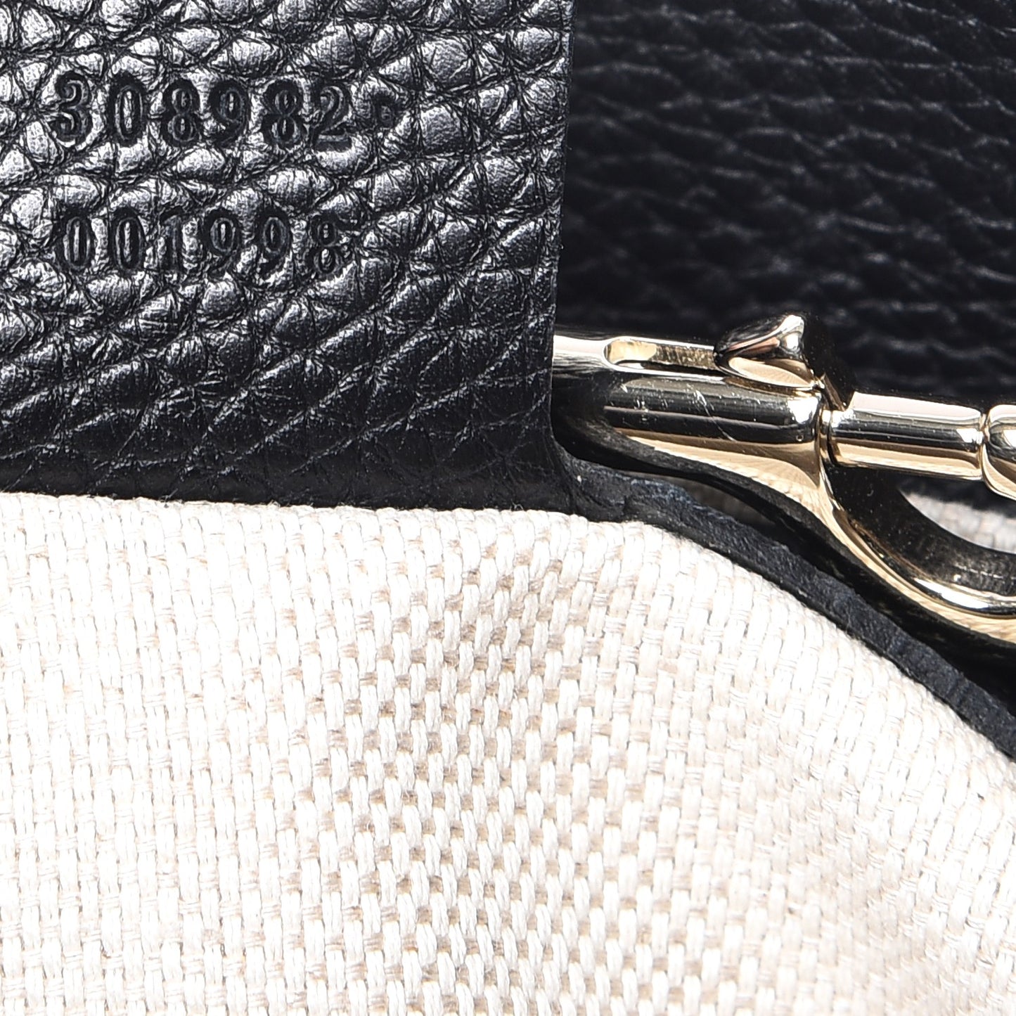 Pebbled Calfskin Medium Soho Chain Shoulder Bag Black