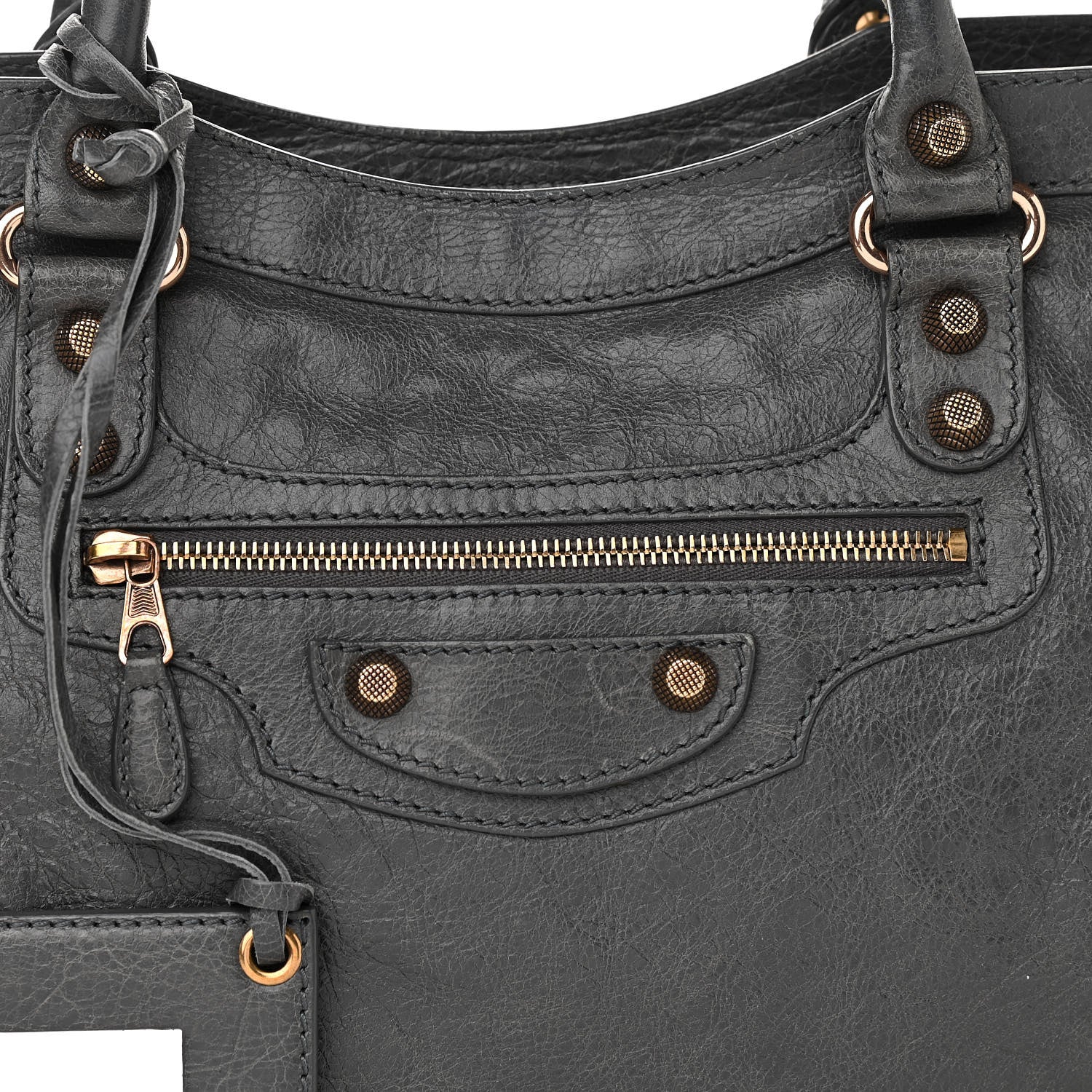 Balenciaga Agneau Giant 12 Rose Gold Hardware City Gris Tarmac 10 of 11