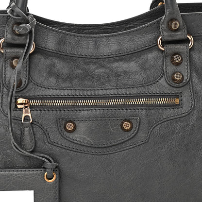 Balenciaga Agneau Giant 12 Rose Gold Hardware City Gris Tarmac 10 of 11