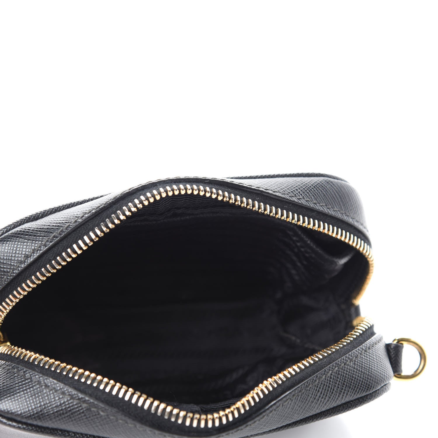 Prada Saffiano Mini Camera Crossbody Bag Black 5 of 14