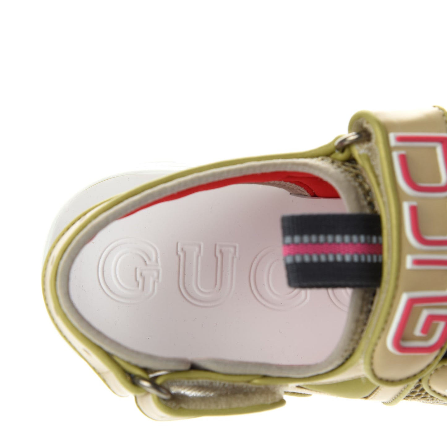Mesh Fabric Tinsel Sport Sandals 37 Loess Sand Box Pink