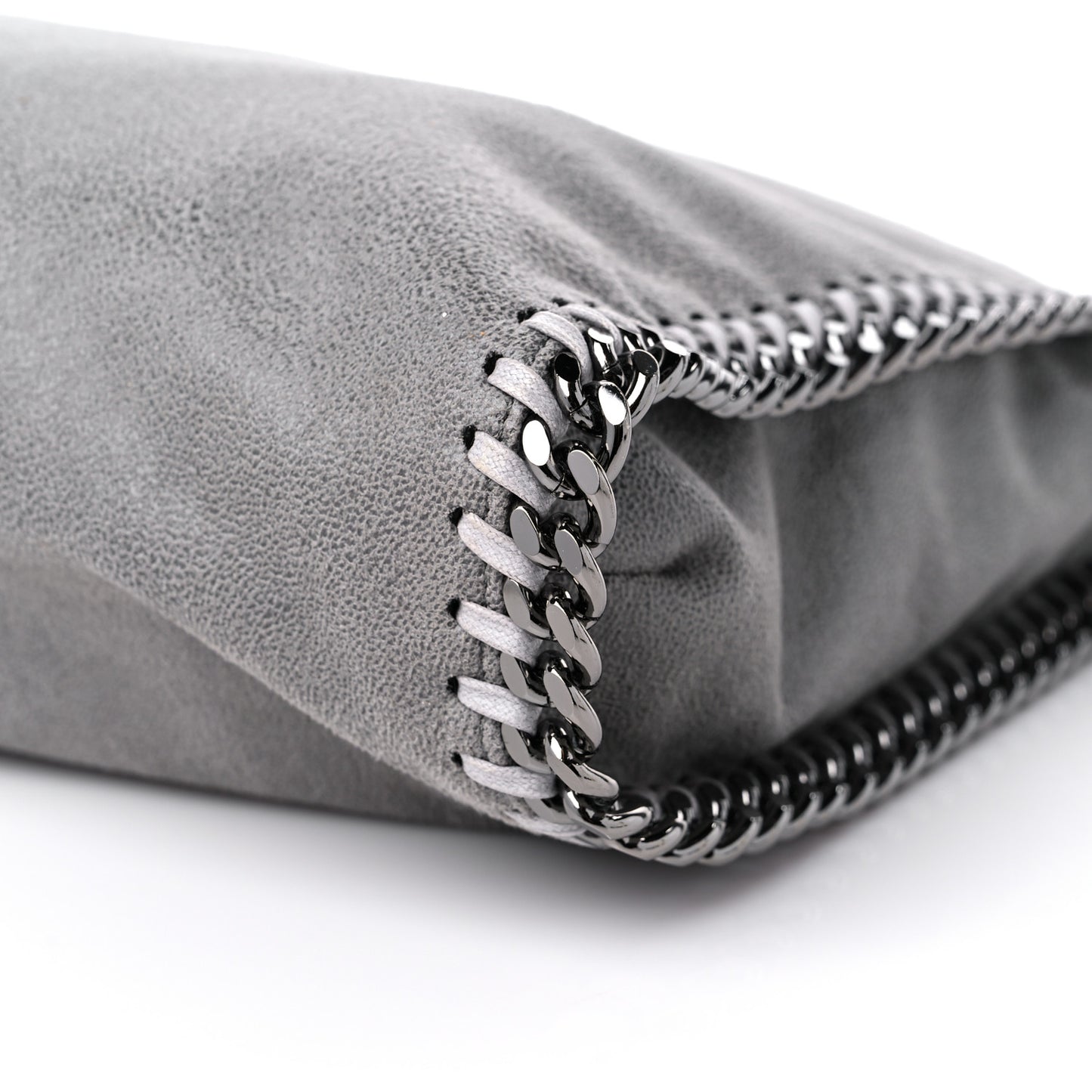 Shaggy Deer Small Falabella Tote Light Grey