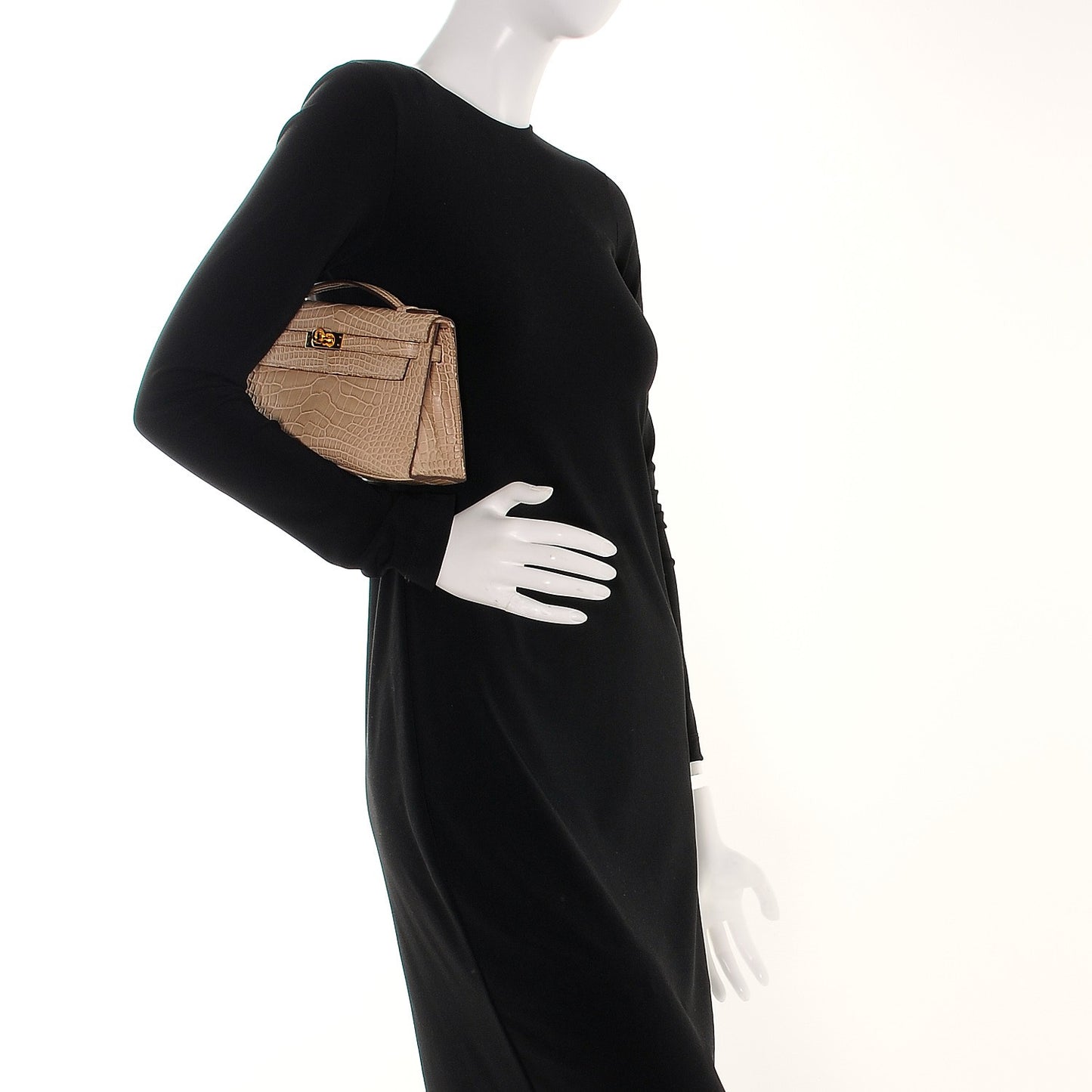 Matte Alligator Kelly Pochette Poussiere