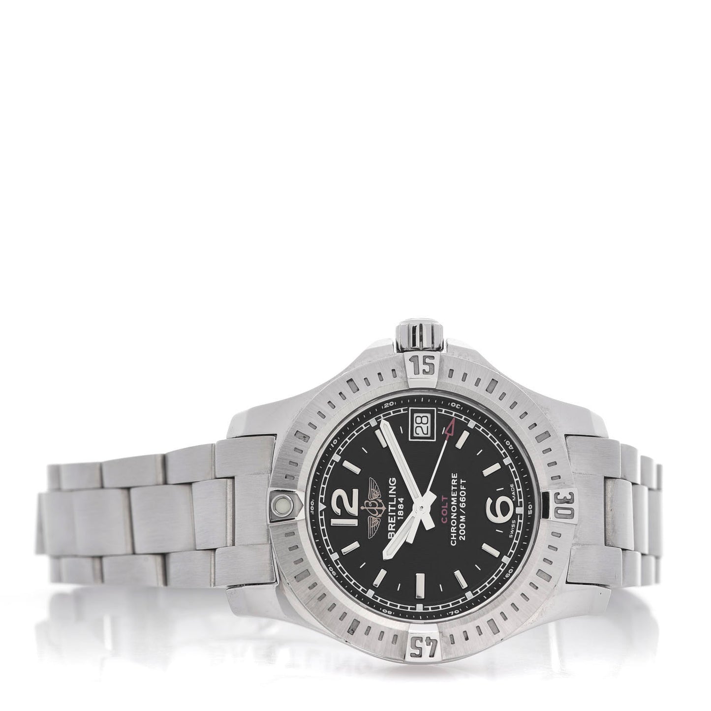 Stainless Steel 33mm Colt Lady Quartz Watch Black A77388
