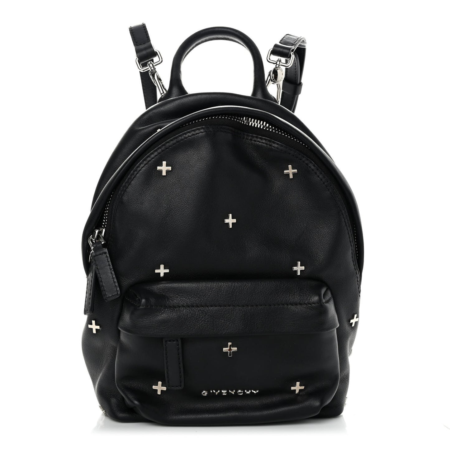 Smooth Calfskin Nano Cross Backpack Black