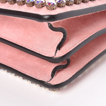 Gucci Suede Crystal Small Dionysus Shoulder Bag Peonia 9 of 10