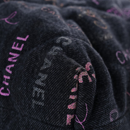 Chanel Denim Quilted Denim Mood Maxi Shopping Bag Black Multicolor 8 of 10