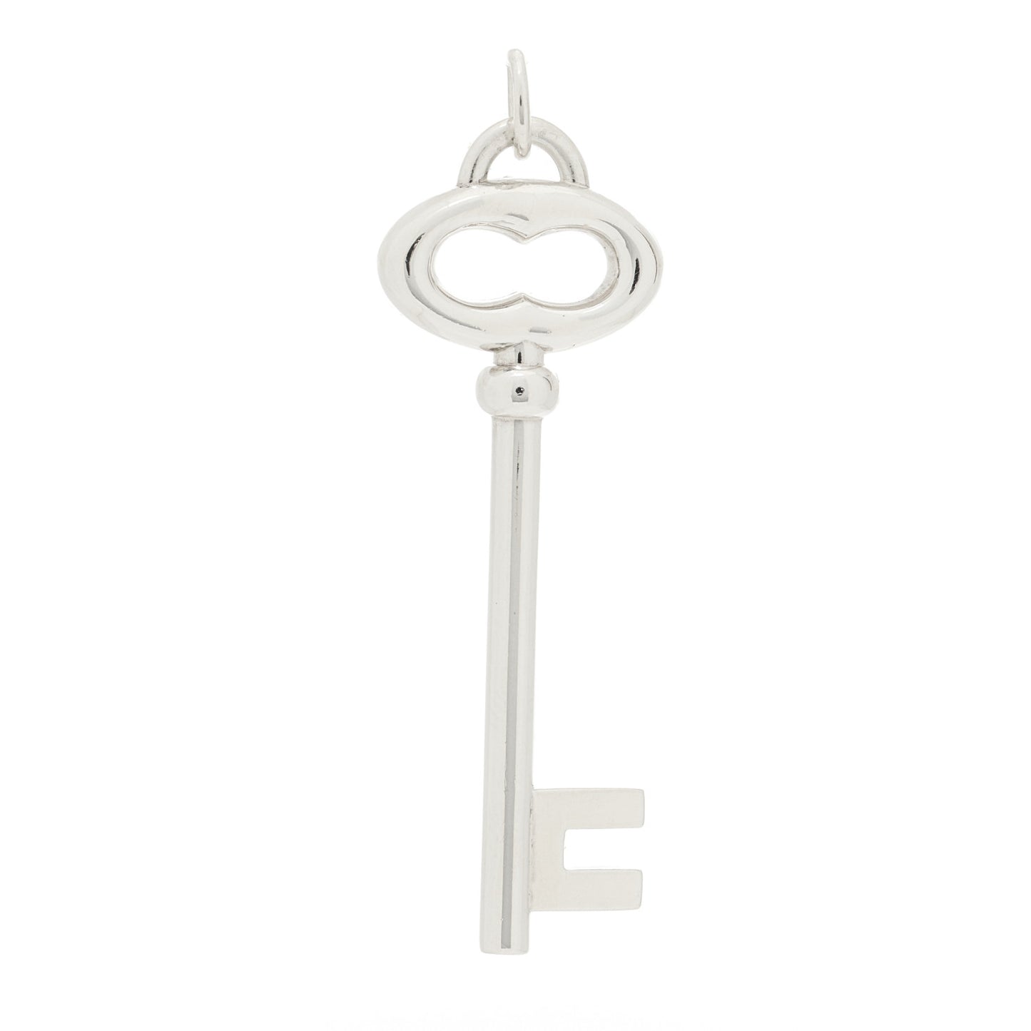 Sterling Silver Vintage Oval Key Pendant