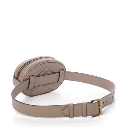 Gucci Calfskin Matelasse GG Marmont Belt Bag 85 34 Porcelain Rose 3 of 10