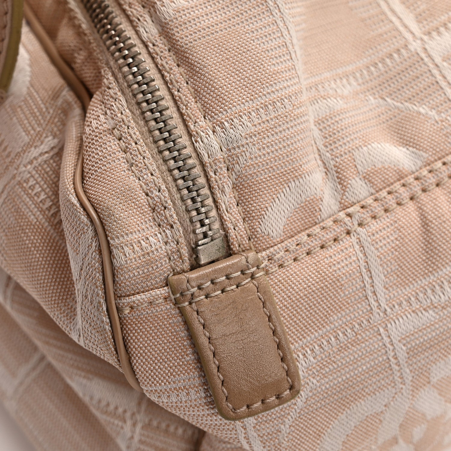 Chanel Nylon Travel Cosmetic Case Beige 8 of 10