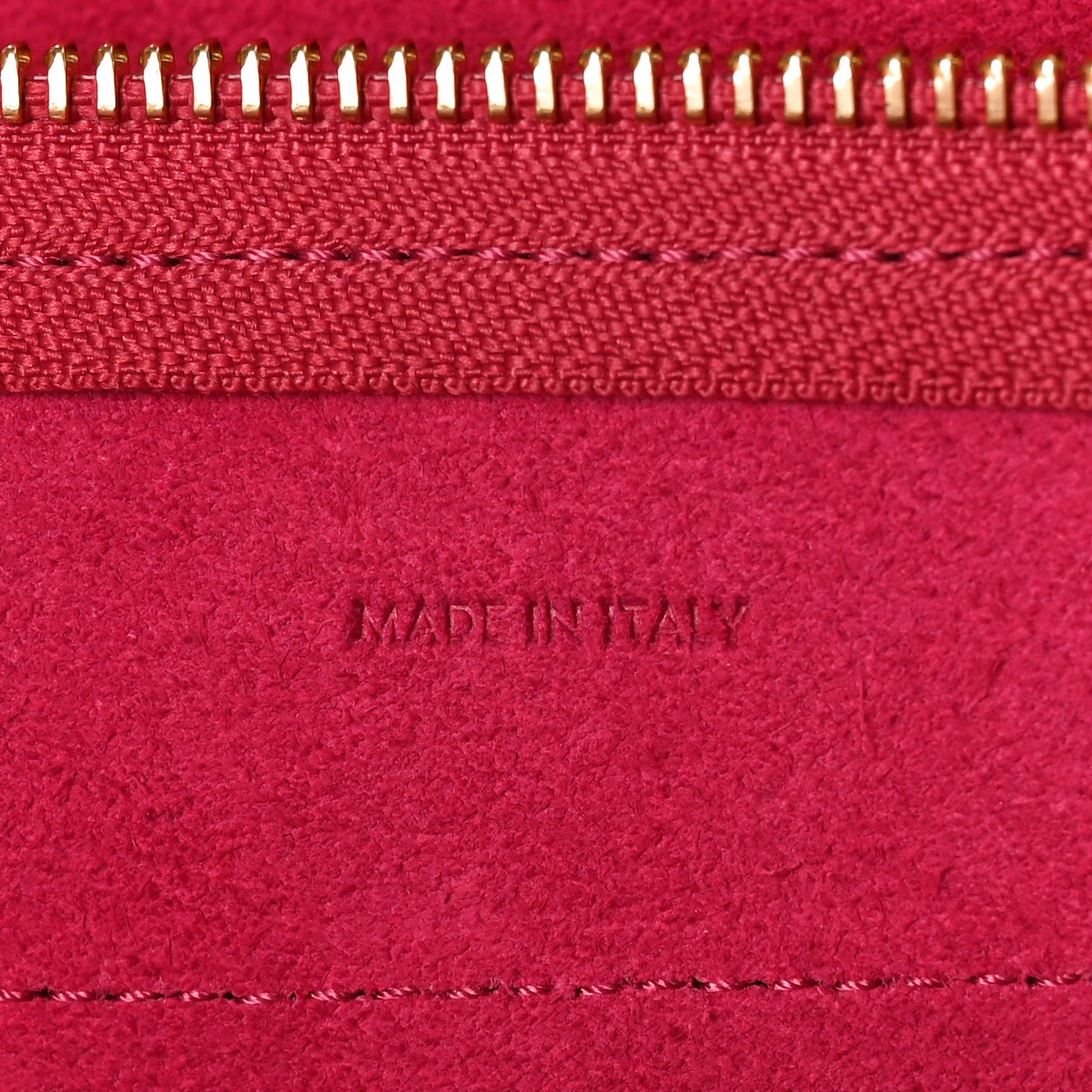 Grained Calfskin Nano Belt Bag Raspberry