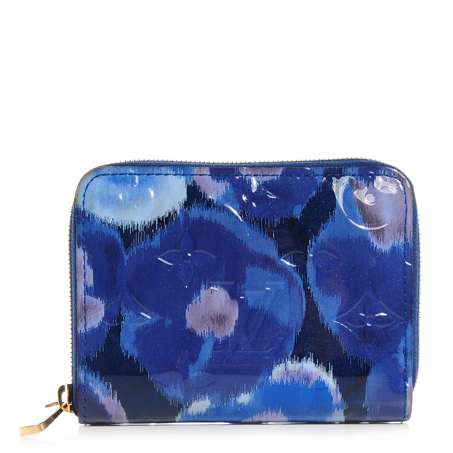 Louis Vuitton Vernis Ikat Zippy Coin Purse Grand Blue 1 of 8
