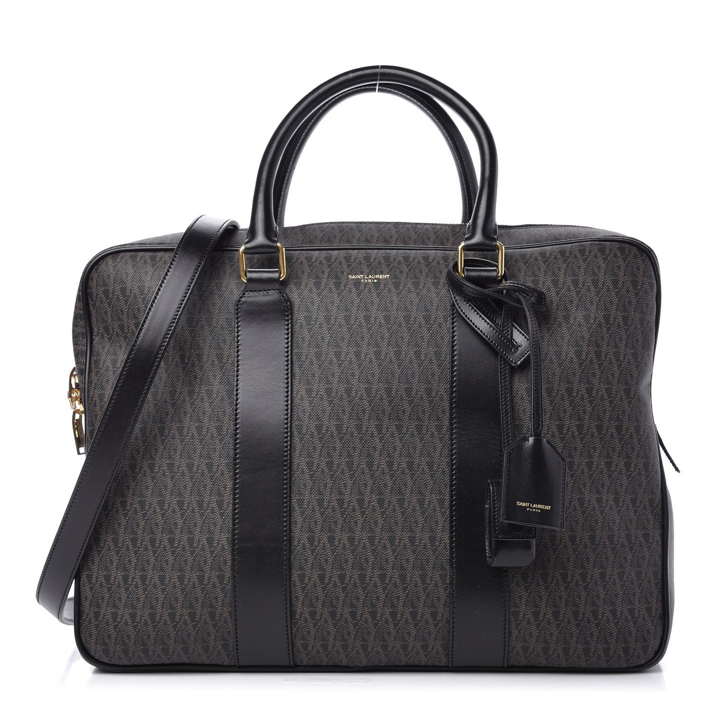 Toile Classic Monogram Rodeo Briefcase Black