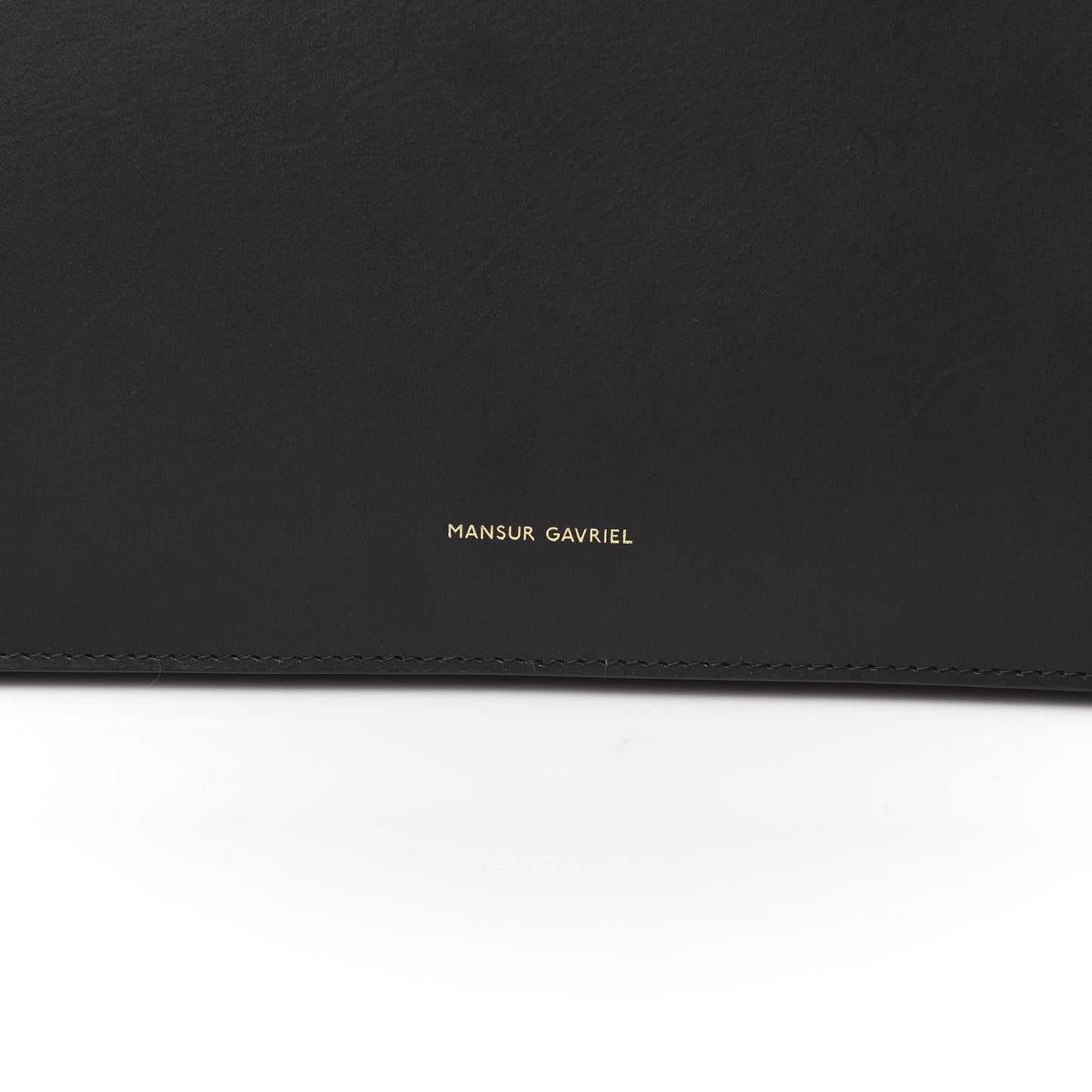 Calfskin Top Handle Rounded Bag Black Flamma