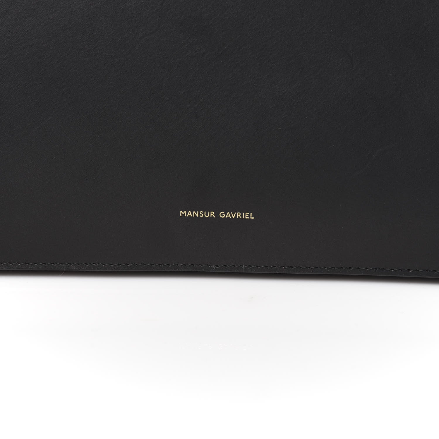 Mansur Gavriel Calfskin Top Handle Rounded Bag Black Flamma 9 of 9