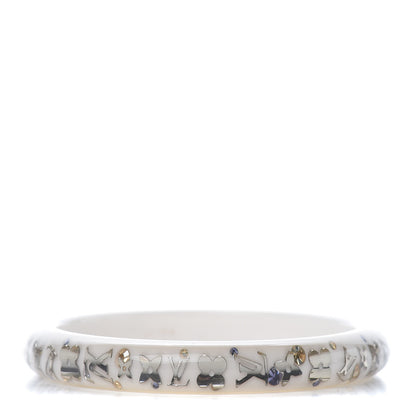 Louis Vuitton Resin Swarovski Medium Inclusion Bracelet PM White 1 of 4