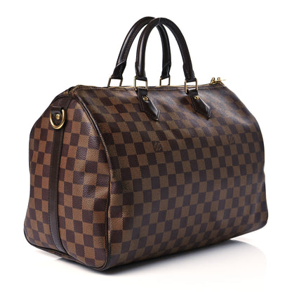 Louis Vuitton Damier Ebene Speedy Bandouliere 35 2 of 10