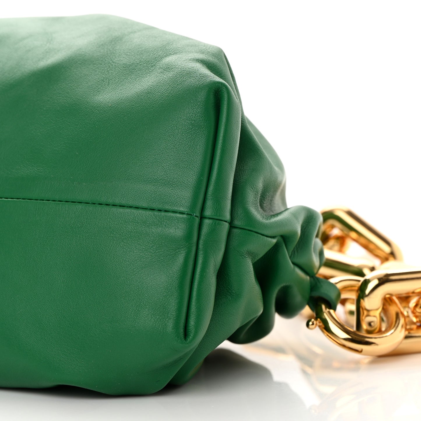 Calfskin The Pouch Chain Racing Green