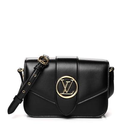 Louis Vuitton Smooth Calfskin LV Pont 9 Black 1 of 14