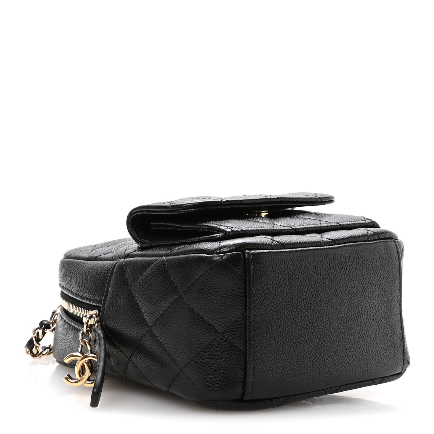 Caviar Quilted CC Mini Classic Backpack Black