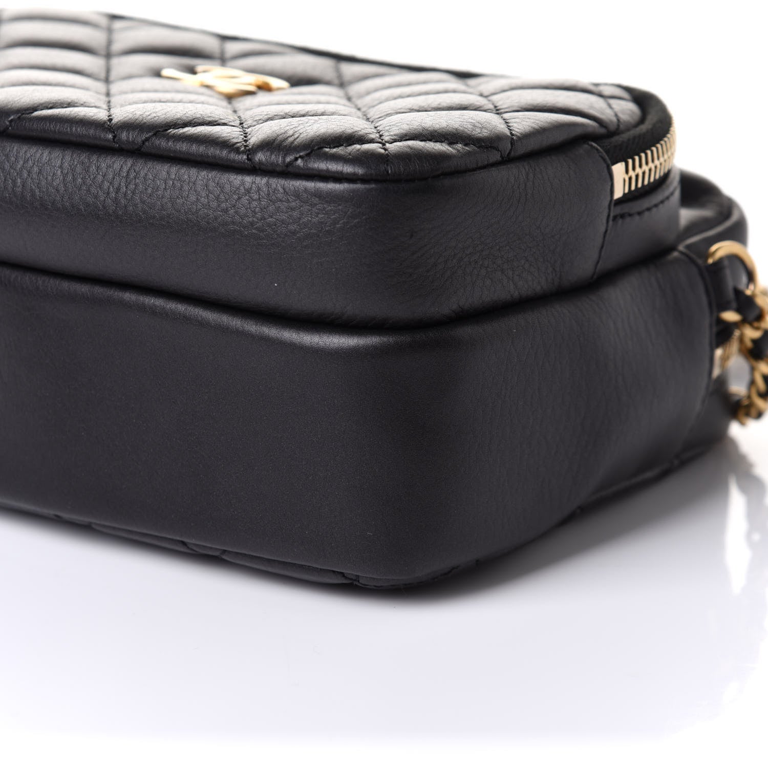 Chanel Calfskin Quilted Day Trips Camera Case Black 10 of 11