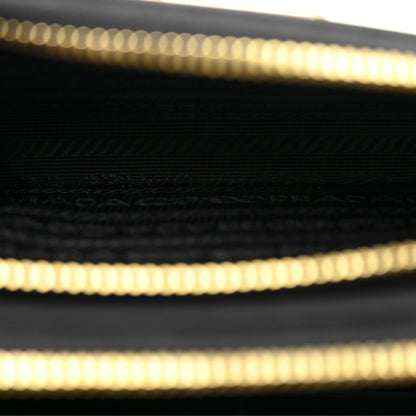 Prada Re-Nylon Tessuto Brushed Calfskin Crossbody Wallet Black 11 of 19