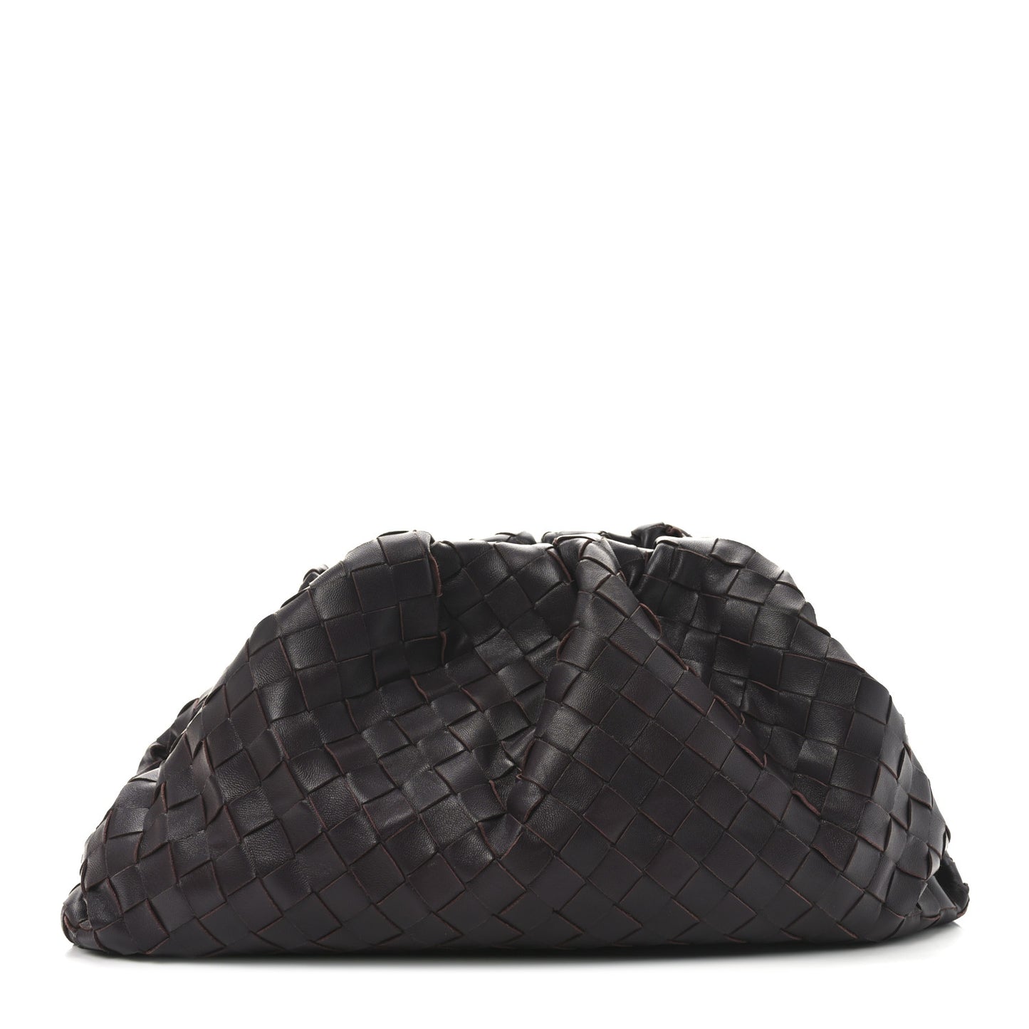 Nappa Maxi Intrecciato The Pouch Oversized Clutch Grape