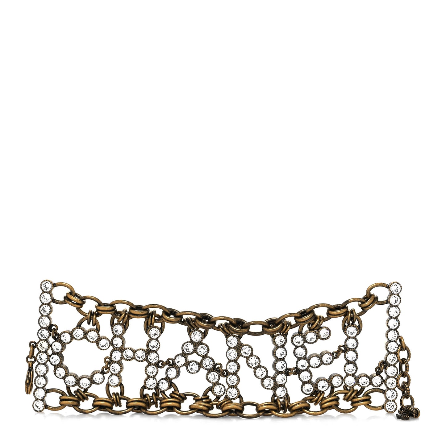 Crystal City of Lights Chain Bracelet Gold